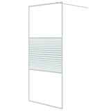 Vidaxl Walk-In Walk Murn 90x195 cm Transparent ESG Glass White