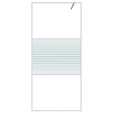 Vidaxx begehbare Duschabtrennung 90x195 cm transparentes ESG-Glas weiß