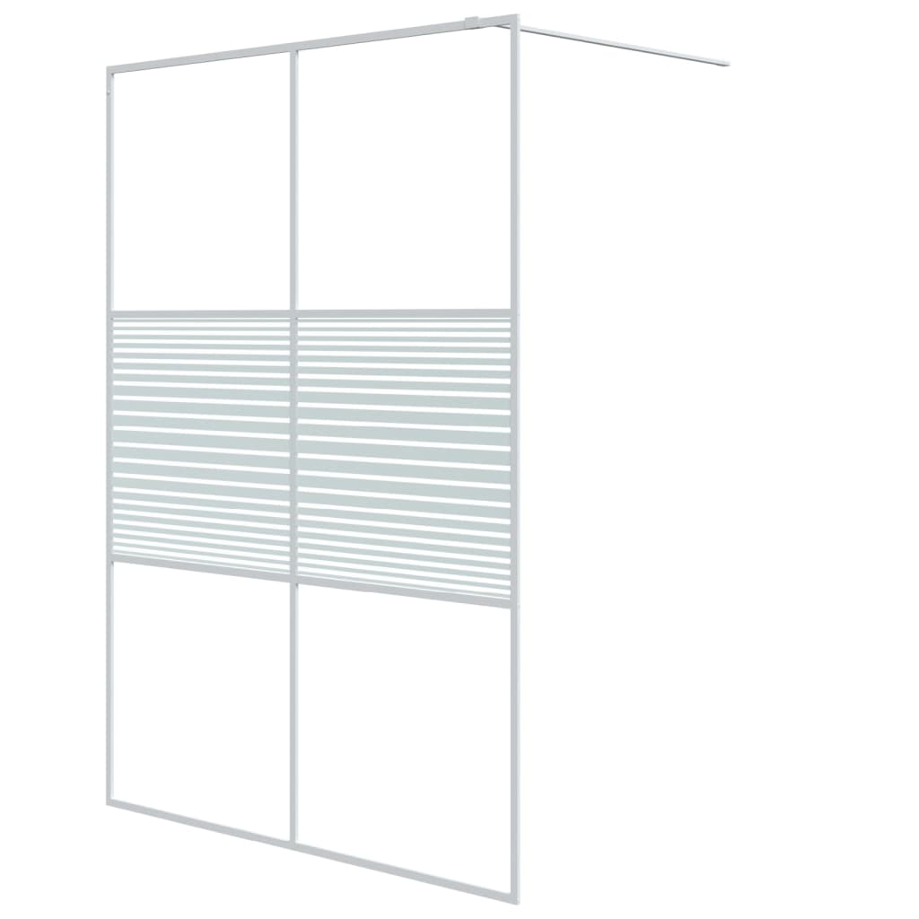 Bidaxl Walk-In duschvägg 140x195 cm transparent ESG Glass White