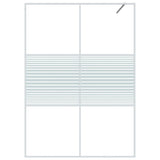 Bidaxl Walk-In duschvägg 140x195 cm transparent ESG Glass White