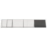 Vidaxl konijnenhok 403,5x80,5x71 cm gegalvaniseerd staal antraciet