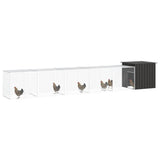 Vidaxl Chicken Coop 600x91x100 cm verzinkter Stahl -Anthrazit -Verschärfen