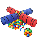 Túnel de juego infantil de Vidaxl con 250 bolas de multicolor