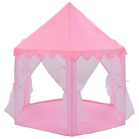 VidaXL Prinzessinnen-Spielzelt mit 250 Bällen 133x140 cm rosa