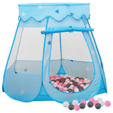 Tenda da gioco per bambini Vidaxl con 250 palline 102x102x82 cm blu