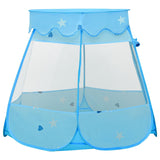 Tenda da gioco per bambini Vidaxl con 250 palline 102x102x82 cm blu