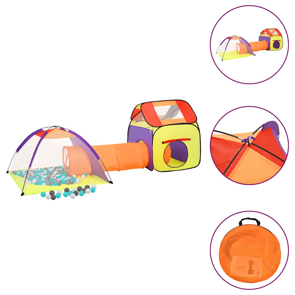Vidaxl KinderSpeeltent MET 250 BALLEN 338X123X111 CM MEARKLEIRIG