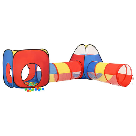 VidaXL Kinderspielzelt mit 250 Bällen 190x264x90 cm mehrfarbig