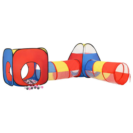 VidaXL Kinderspielzelt mit 250 Bällen 190x264x90 cm mehrfarbig