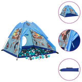 Vidaxl Children's Play Tent avec 250 balles 120x120x90 cm bleu