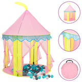 Tenda da gioco per bambini Vidaxl con 250 palline 100x100x127 cm rosa