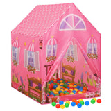 Vidaxl Children's Play Telt med 250 baller 69x94x104 cm rosa