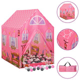 Vidaxl Children's Play Telt med 250 baller 69x94x104 cm rosa