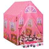 Vidaxl Children's Play Tent avec 250 balles 69x94x104 cm rose