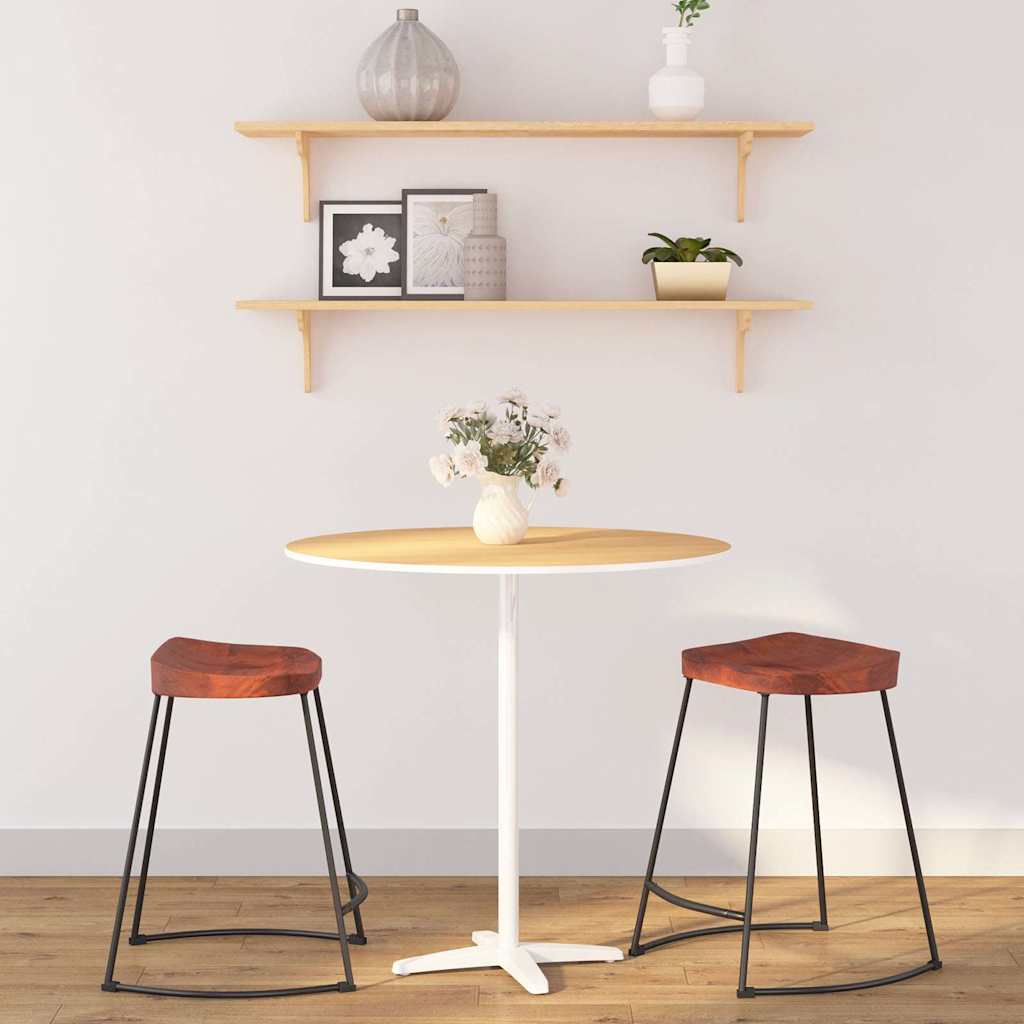 Vidaxl barkrukken 2 st gavin 45x38x53 cm massief mangohout