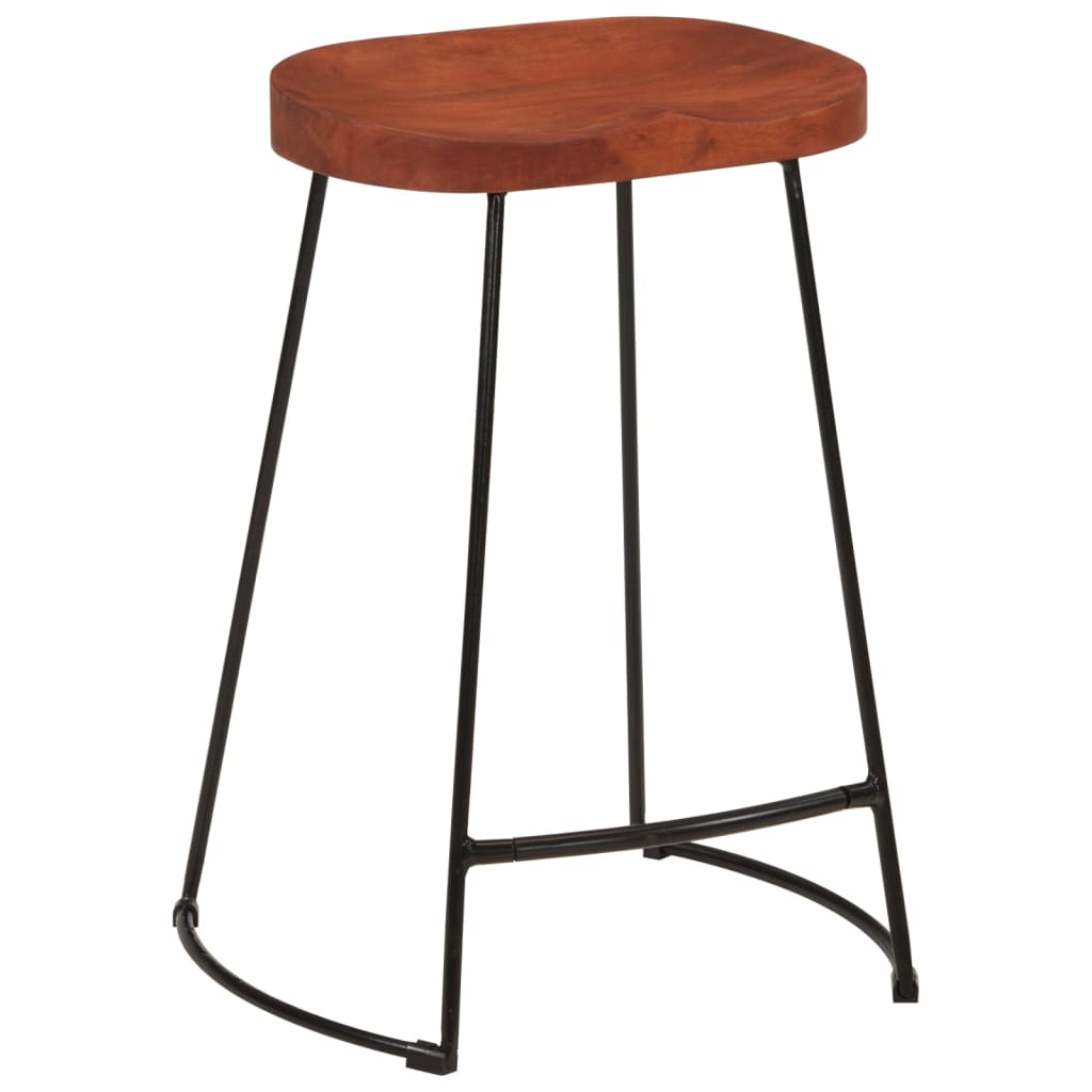 Vidaxl barkrukken 2 st gavin 45x40x63 cm massief mangohout