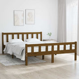Vidaxl bedframe massief hout honingbruin 150x200 cm