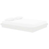Vidaxl bedframe massief hout wit 150x200 cm
