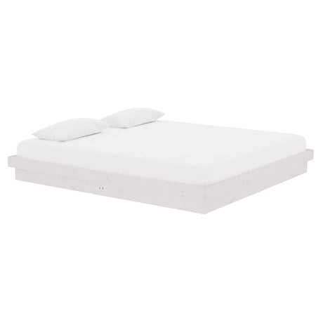 Vidaxl bedframe massief hout wit 180x200 cm