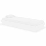 Vidaxl bedframe massief hout wit 75x190 cm