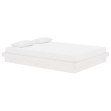 Vidaxl bedframe massief hout wit 140x190 cm