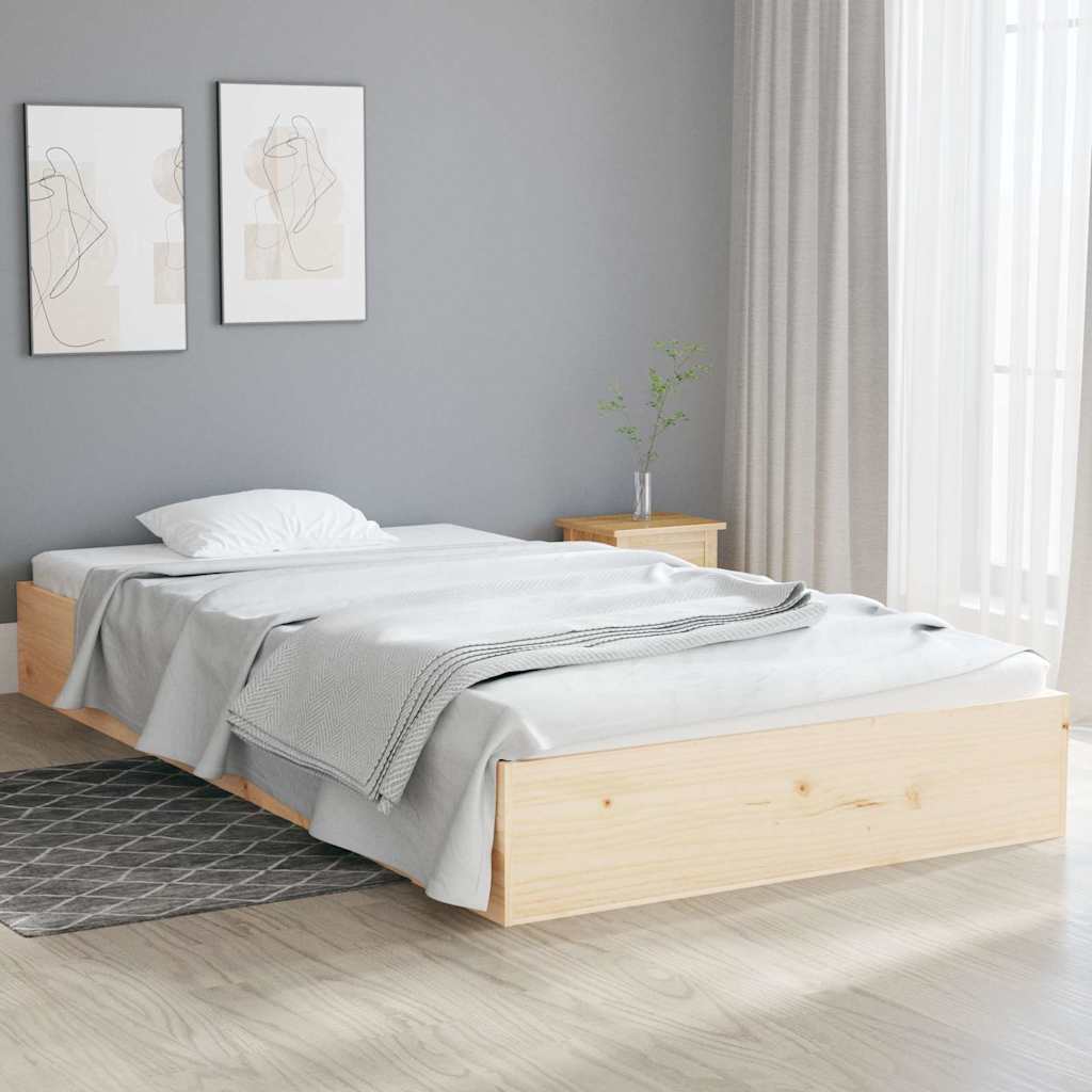Vidaxl bedframe massief hout 100x200 cm