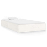 Vidaxl bedframe massief hout wit 100x200 cm