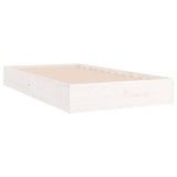 Vidaxl bedframe massief hout wit 100x200 cm