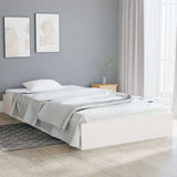 Vidaxl bedframe massief hout wit 90x200 cm