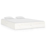 Vidaxl bedframe massief hout wit 120x190 cm small double