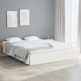 Vidaxl bedframe massief hout wit 140x190 cm