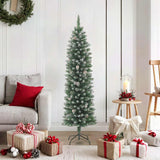 Vidaxl kunstkerstboom étroit avec un PVC standard de 180 cm