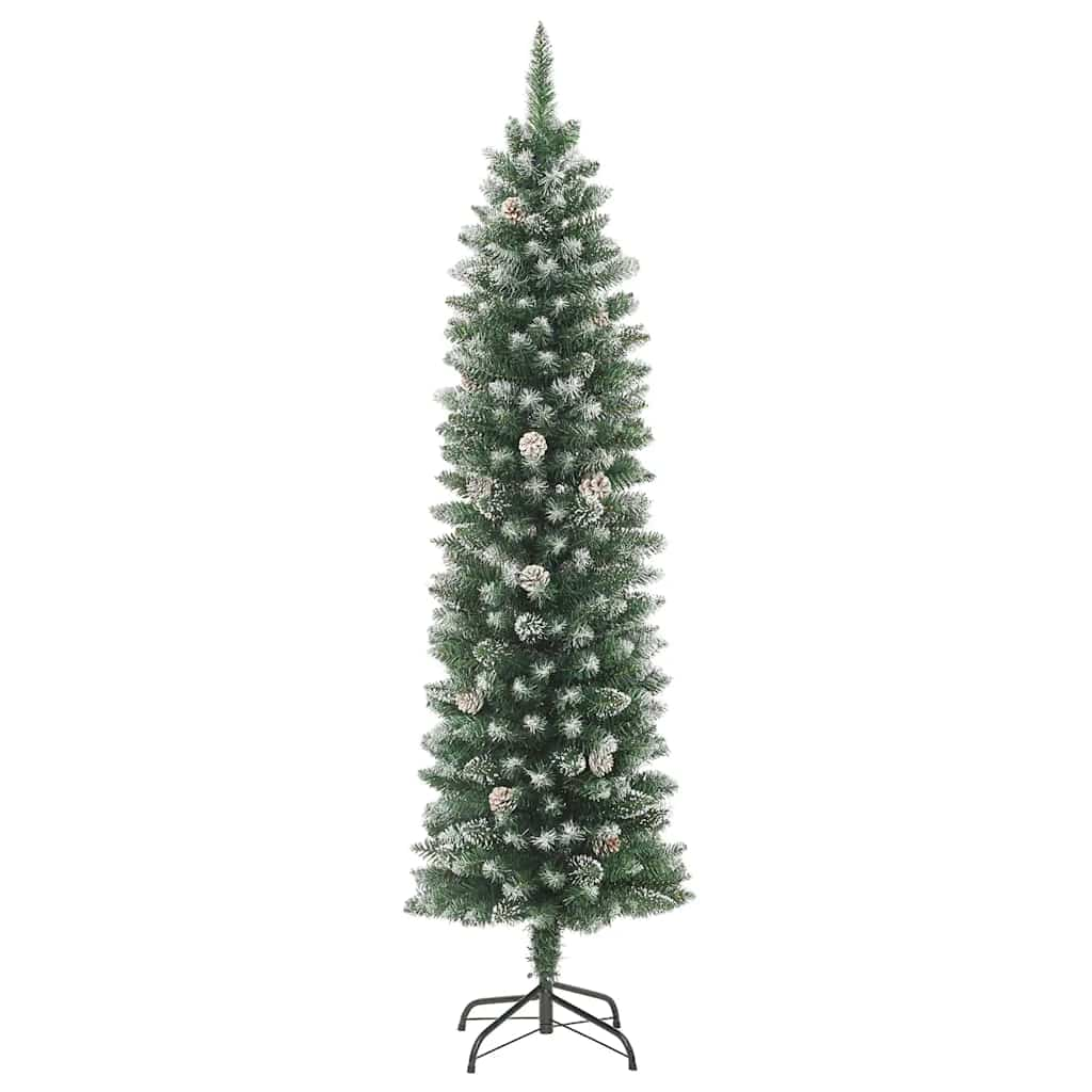 Vidaxl kunstkerstboom étroit avec un PVC standard de 180 cm