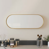 Vidaxl Mirror Medina de 15x40 cm de oro ovalado de color ovalado