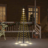 Vidaxl Flagmpole Weihnachtsbaum 108 LEDs warm weiß 180 cm