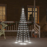 Vidaxl Flagmpole Weihnachtsbaum 108 LEDs kalt weiß 180 cm