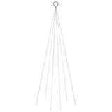 Vidaxl Flagmpole Weihnachtsbaum 108 LEDs mehrfarbig 180 cm