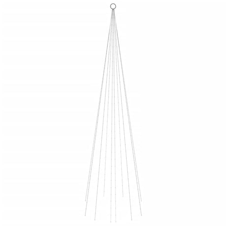 Vidaxl Flagmpole Weihnachtsbaum 310 LEDs warm weiß 300 cm