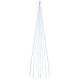 Vidaxl Flagôle arbre de Noël 310 LEDS BLANC CHARD 300 CM