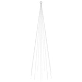 Vidaxl Flagpole Christmas Tree 310 LED Azul 300 cm