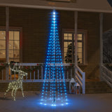 Vidaxl Flagpole Christmas Tree 310 LED Azul 300 cm