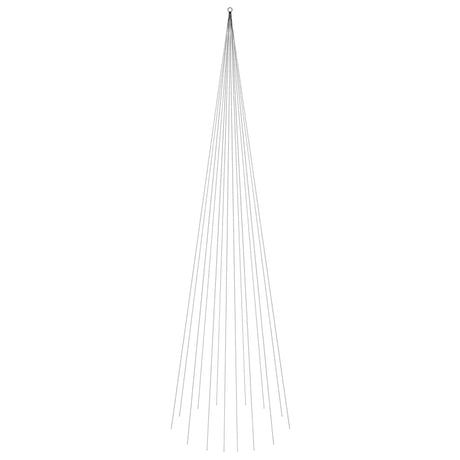 Vidaxl Flagmpole Weihnachtsbaum 1134 LEDs Kalt weiß 800 cm