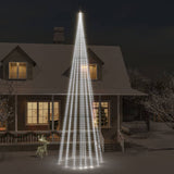 Vidaxl Flagmpole Weihnachtsbaum 1134 LEDs Kalt weiß 800 cm