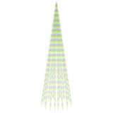 Vidaxl vlaggenmast kerstboom 1134 led's meerkleurig 800 cm
