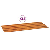 Vidaxl Roof Panels 12 PCS 100x44 cm Corten stål Rusty