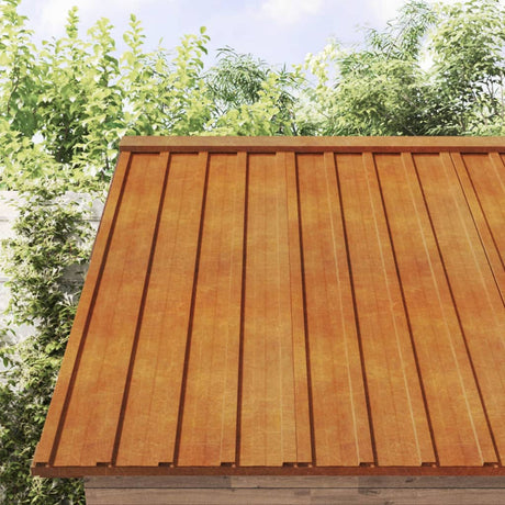 VIDAXL -Dachplatten 12 Stcs 100x44 cm Corten Stahl rostig