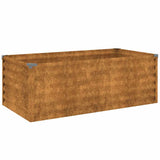 Vidaxl erhöhte Gartenschale 100x50x36 cm Corten Stahl