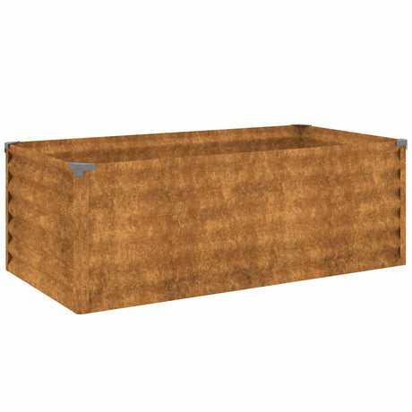 Vidaxl erhöhte Gartenschale 100x50x36 cm Corten Stahl