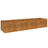 Vidaxx erhöhte Gartenbox 194x50x36 cm Cortenstahl