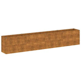 Vidaxx erhöhte Gartenbox 385x50x69 cm Cortenstahl